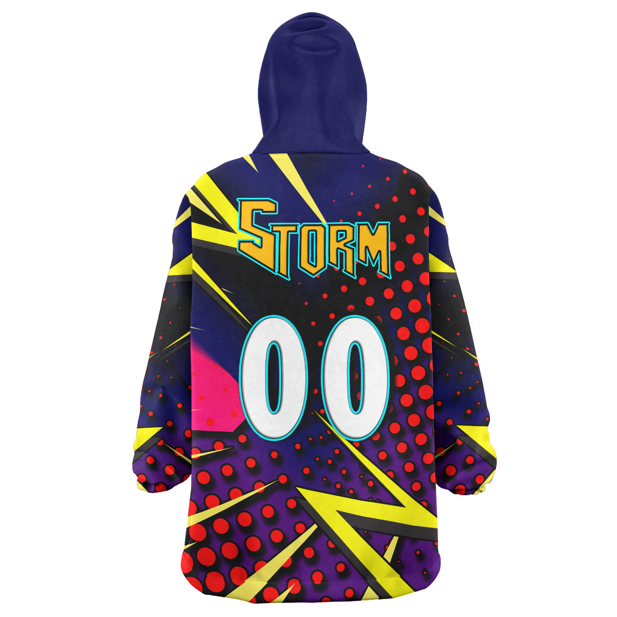 storm-rugby-snug-hoodie-custom-storm-and-thunder-rugby-nrl-grand-final-style-of-dot-background-personalised-player-and-number-oodie-blanket