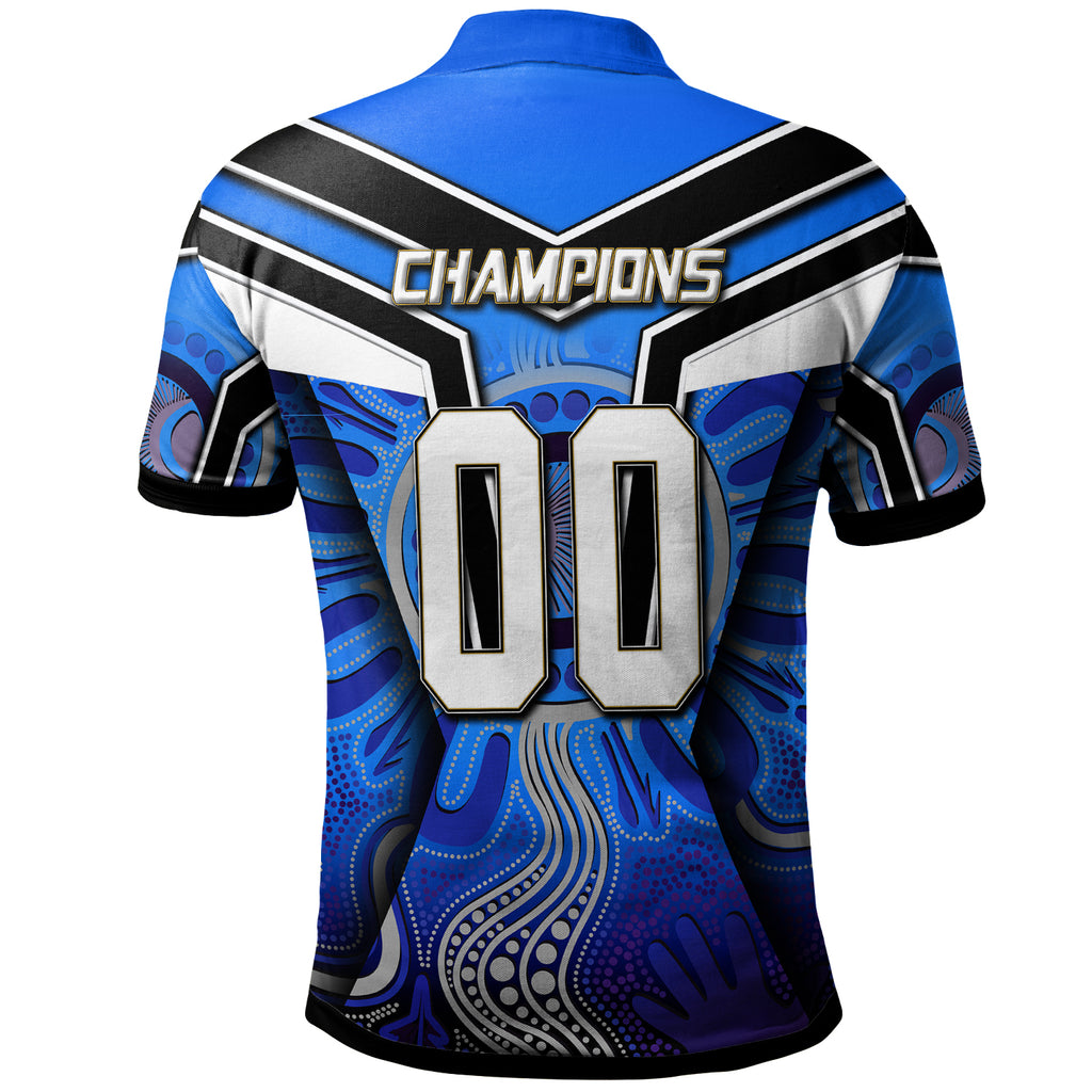 bulldogs-rugby-polo-shirt-custom-bulldog-rugby-ball-with-aboriginal-pattern-personalised-player-and-number-polo-shirt