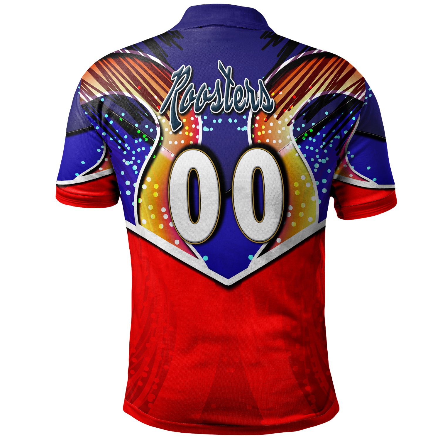 roosters-rugby-polo-shirt-custom-rooster-mascot-with-cup-nrl-grand-final-player-and-number-polo-shirt