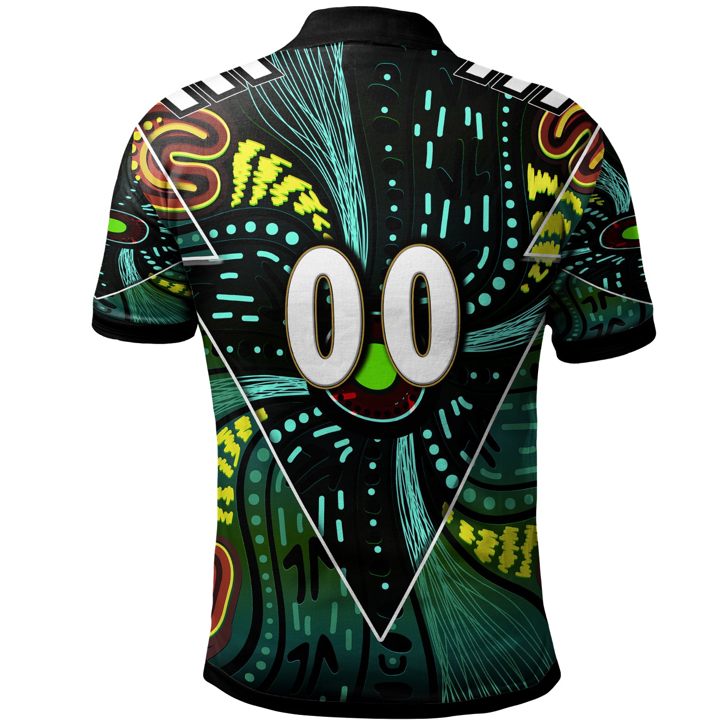 wallabies-rugby-polo-shirt-custom-kangaroo-rugby-championship-sport-aboriginal-culture-personalised-player-and-number-polo-shirt