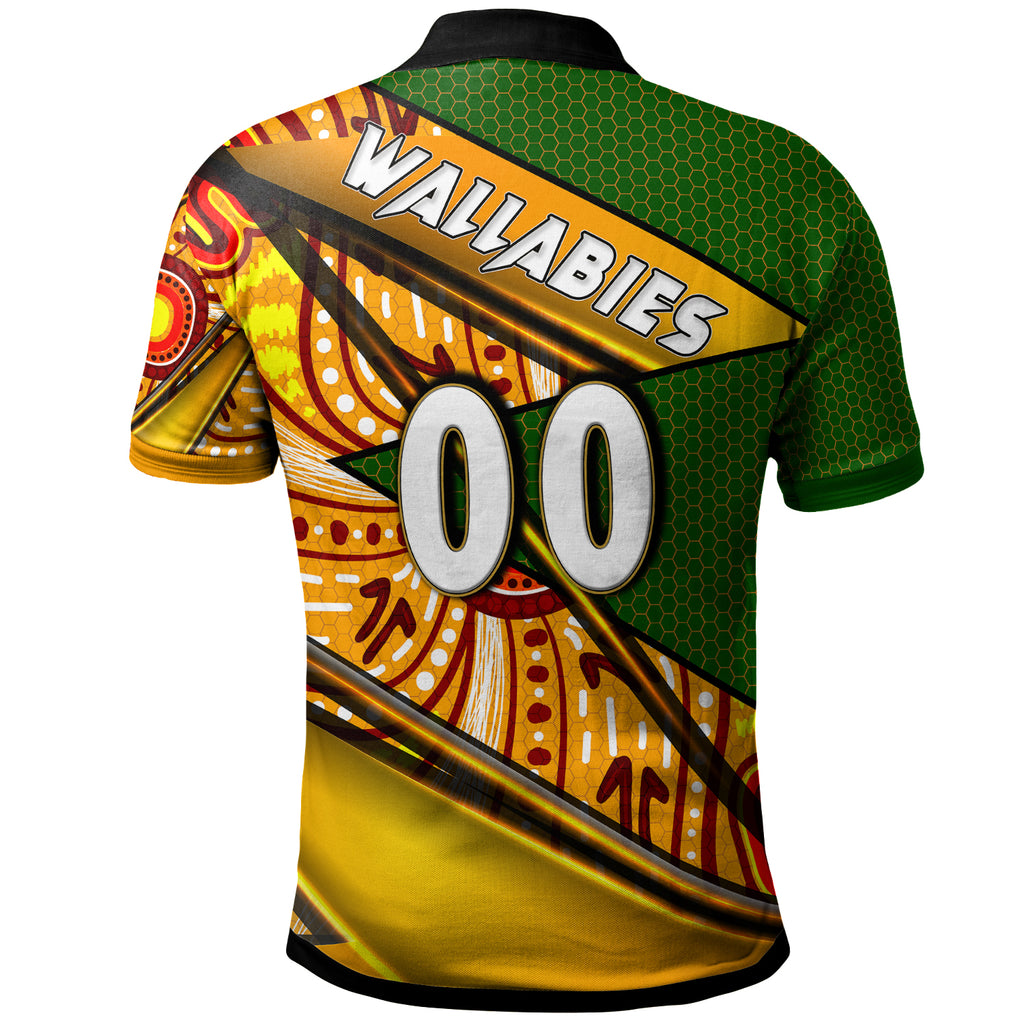 wallabies-rugby-polo-shirt-custom-kangaroo-rugby-ball-rugby-championship-personalised-player-and-number-polo-shirt