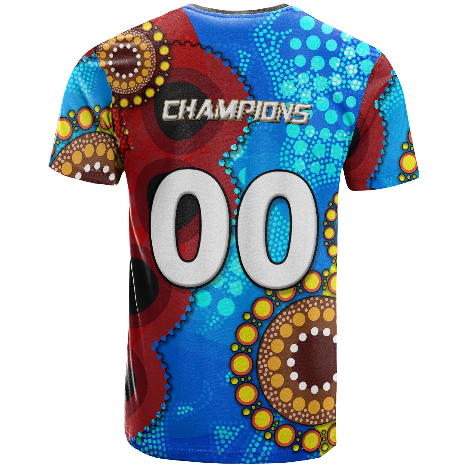 knights-rugby-t-shirt-custom-knights-ball-australian-aboriginal-painting-personalised-player-and-number-t-shirt