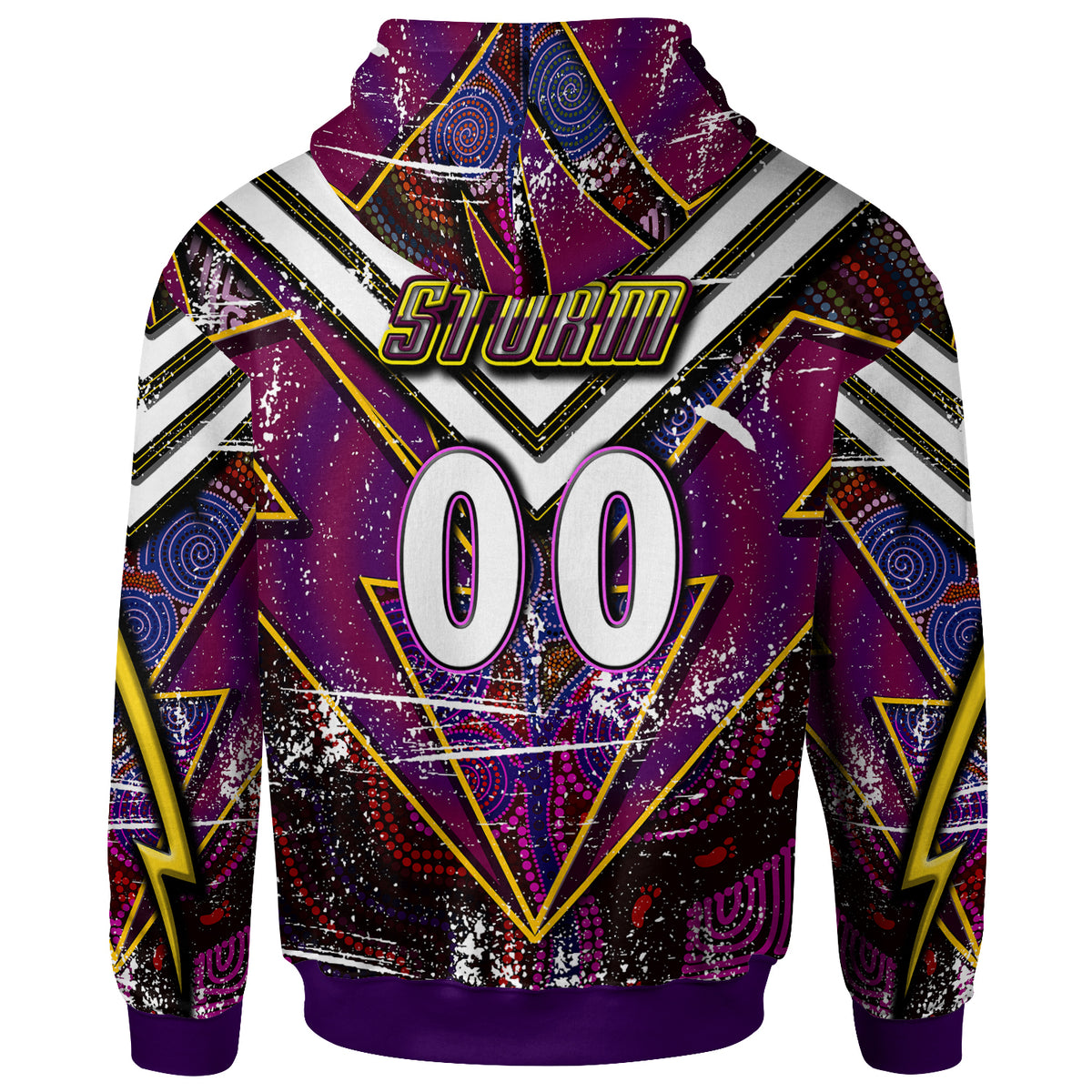 storm-rugby-hoodie-custom-storm-and-thunder-aboriginal-style-of-dot-background-personalised-player-and-number-hoodie