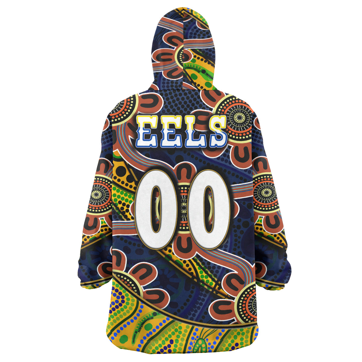 nrlw-eels-rugby-snug-hoodie-custom-eels-womens-rugby-league-with-aboriginal-style-player-and-number-oodie-blanket