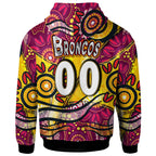 nrlw-broncos-rugby-hoodie-custom-broncos-rugby-womens-rugby-league-aboriginal-dot-painting-hoodie