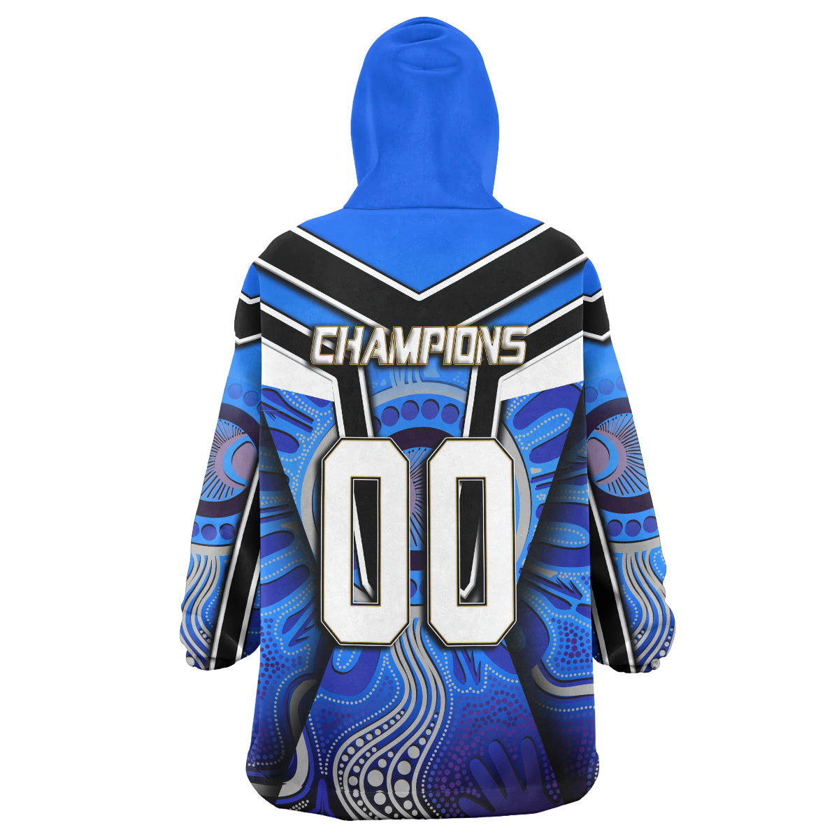 bulldogs-rugby-snug-hoodie-custom-bulldog-rugby-ball-with-aboriginal-pattern-personalised-player-and-number-oodie-blanket