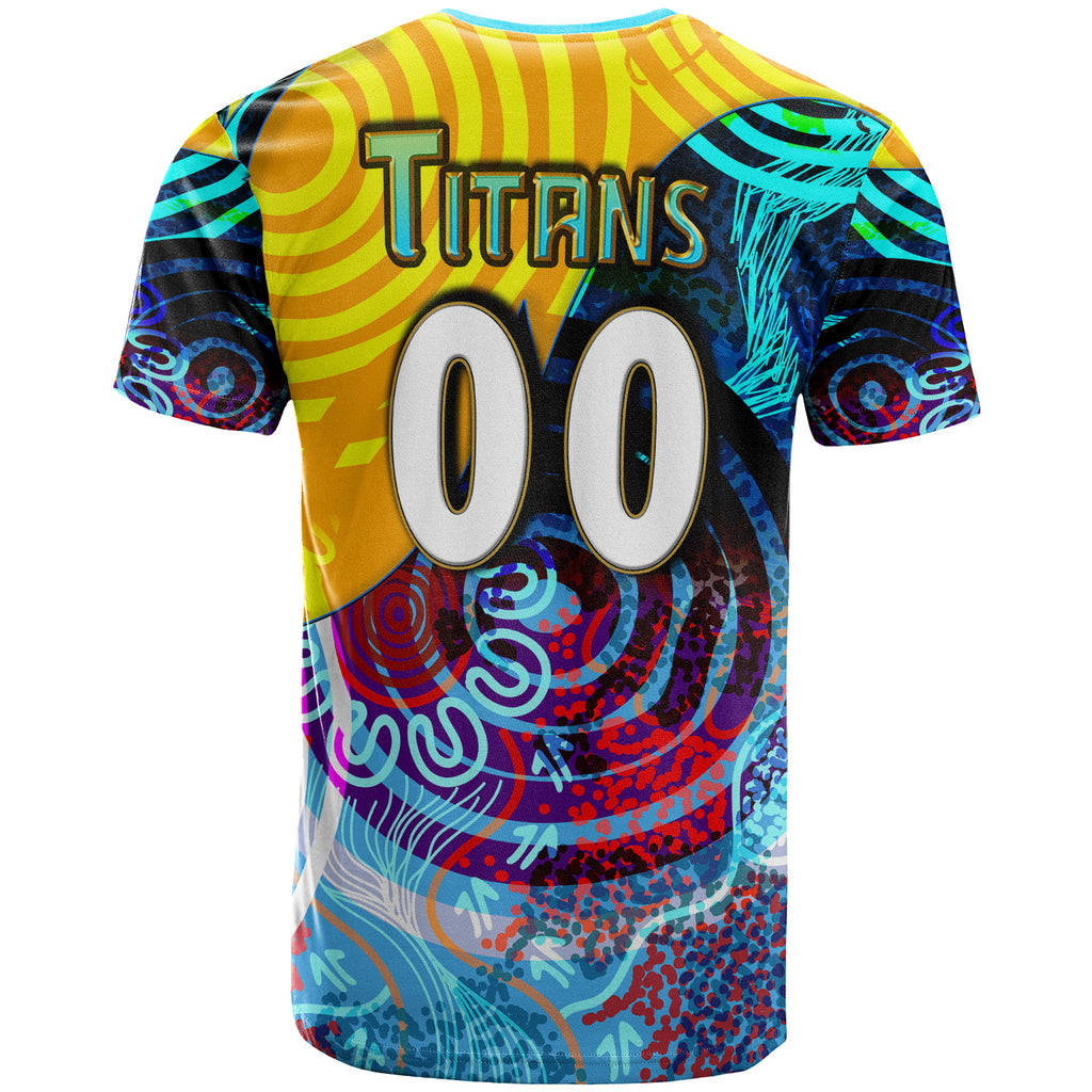 nrlw-titans-rugby-t-shirt-custom-titans-womens-rugby-league-aboriginal-dot-painting-player-and-number-woman-t-shirt