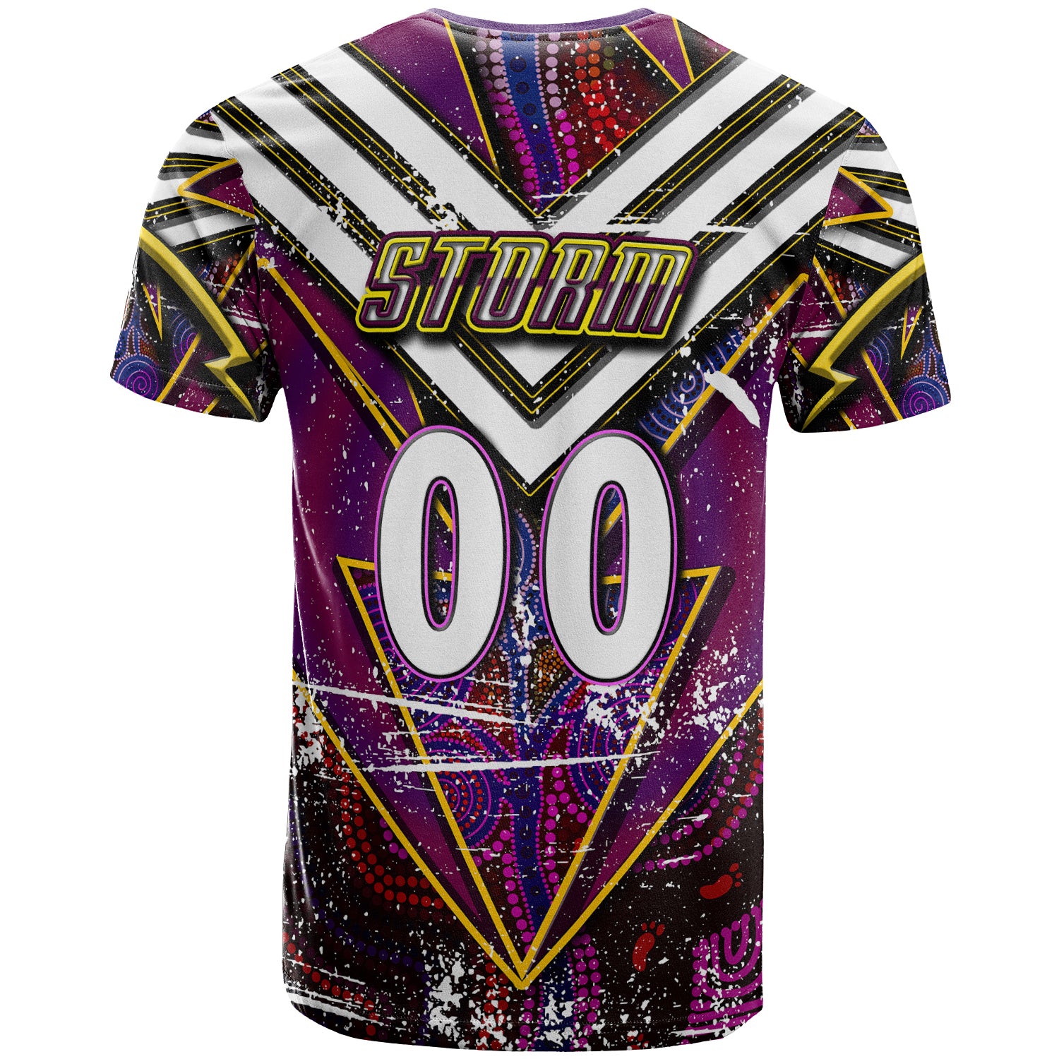 storm-rugby-t-shirt-custom-storm-and-thunder-aboriginal-style-of-dot-background-personalised-player-and-number-t-shirt