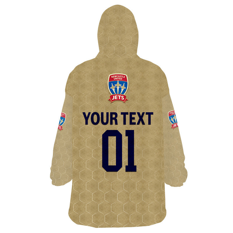custom-personalised-newcastle-jets-wearable-blanket-hoodie-soccer-club-original-style-gold