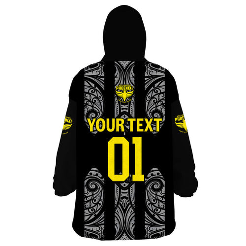 custom-personalised-wellington-phoenix-the-nix-maori-wearable-blanket-hoodie-soccer-club-original-style-black