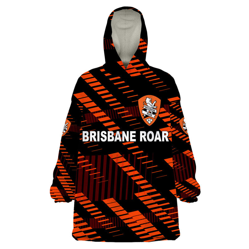 custom-personalised-brisbane-roar-wearable-blanket-hoodie-soccer-club-original-style-black