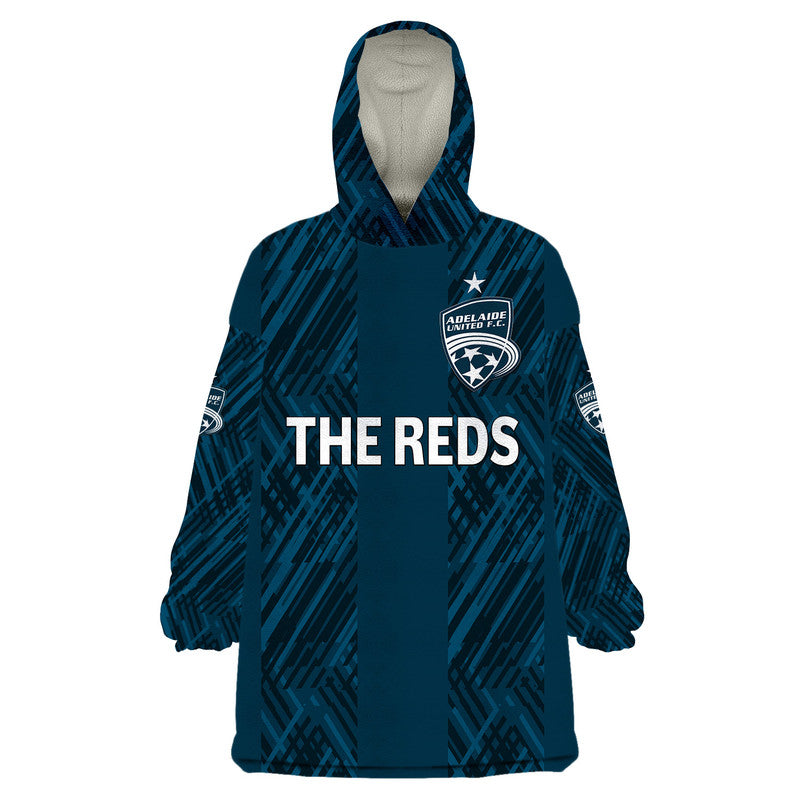 custom-personalised-adelaide-united-the-reds-wearable-blanket-hoodie-soccer-club-original-style-navy