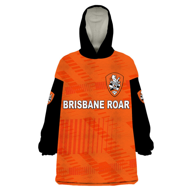 custom-personalised-brisbane-roar-wearable-blanket-hoodie-soccer-club-original-style-orange