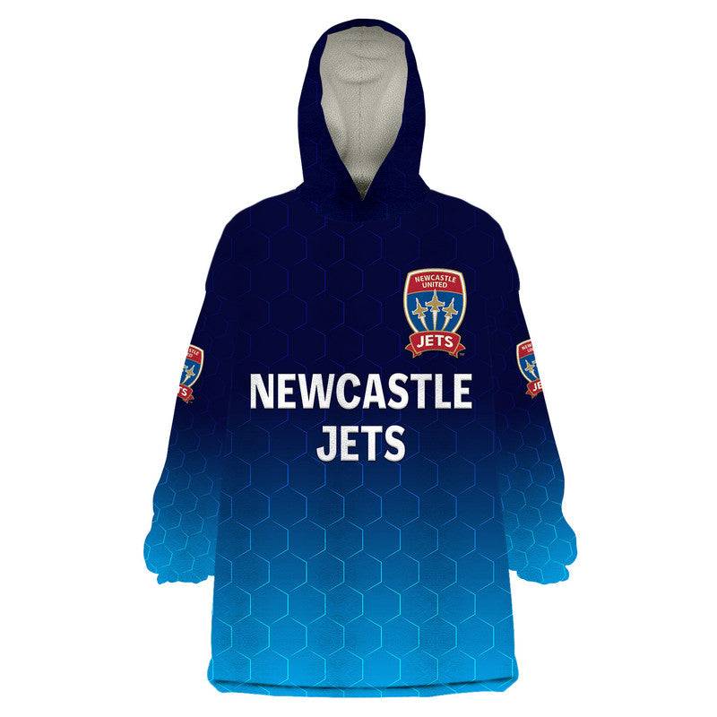 custom-personalised-newcastle-jets-wearable-blanket-hoodie-soccer-club-original-style-white