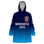 custom-personalised-newcastle-jets-wearable-blanket-hoodie-soccer-club-original-style-white