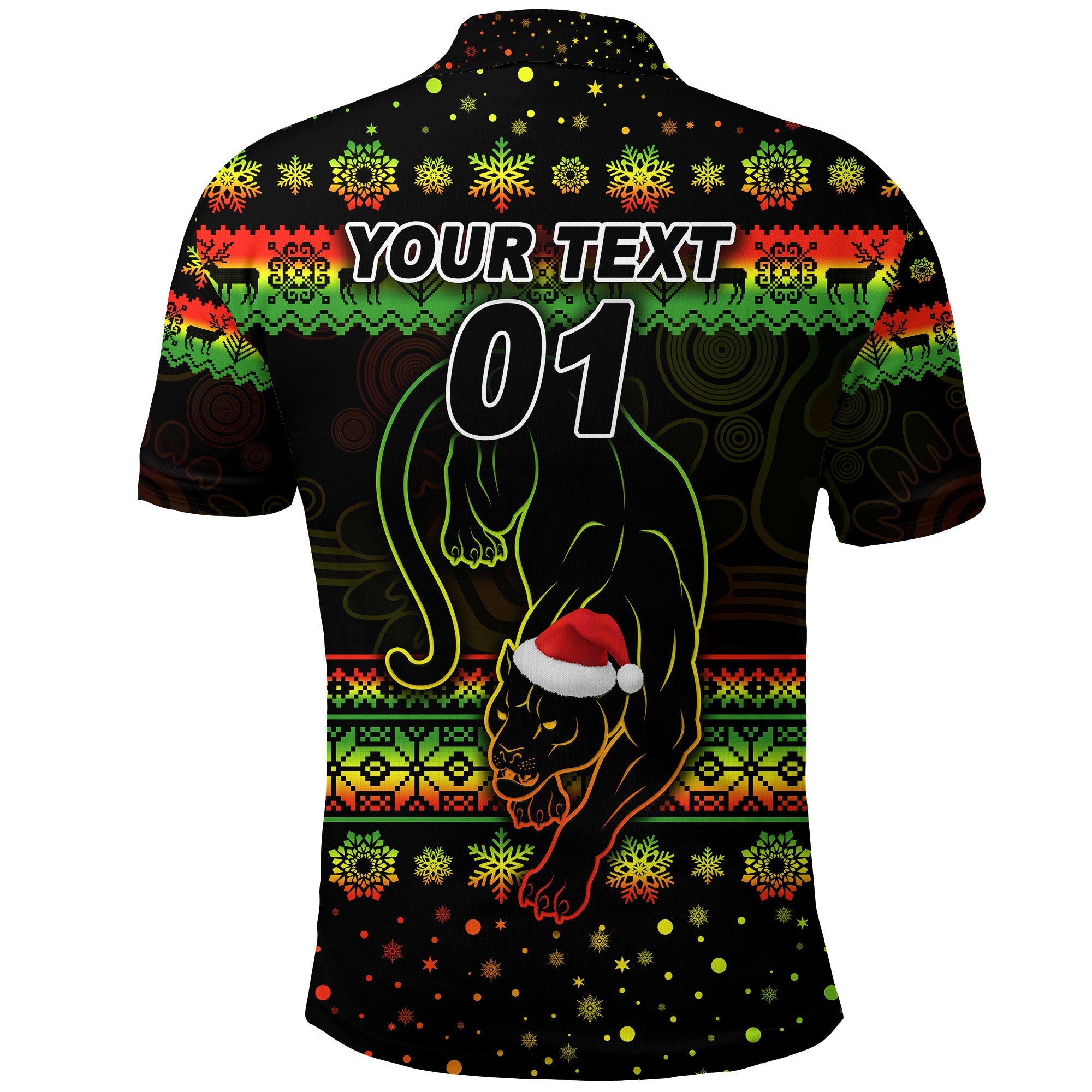 custom-personalised-penrith-panthers-polo-shirt-christmas-simple-style