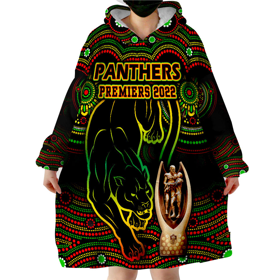 penrith-panthers-rugby-black-crouching-panther-premiers-2022-wearable-blanket-hoodie