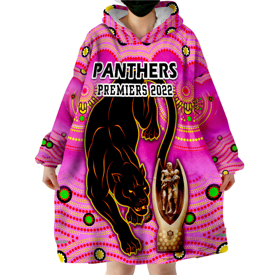 penrith-panthers-rugby-pink-crouching-panther-premiers-2022-wearable-blanket-hoodie