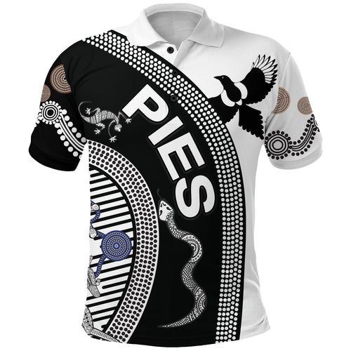 combo-polo-shirt-and-men-short-collingwood-pies-unique-indigenous