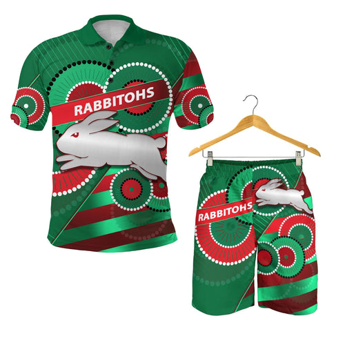 combo-polo-shirt-and-men-short-rabbitohs-indigenous-bravery