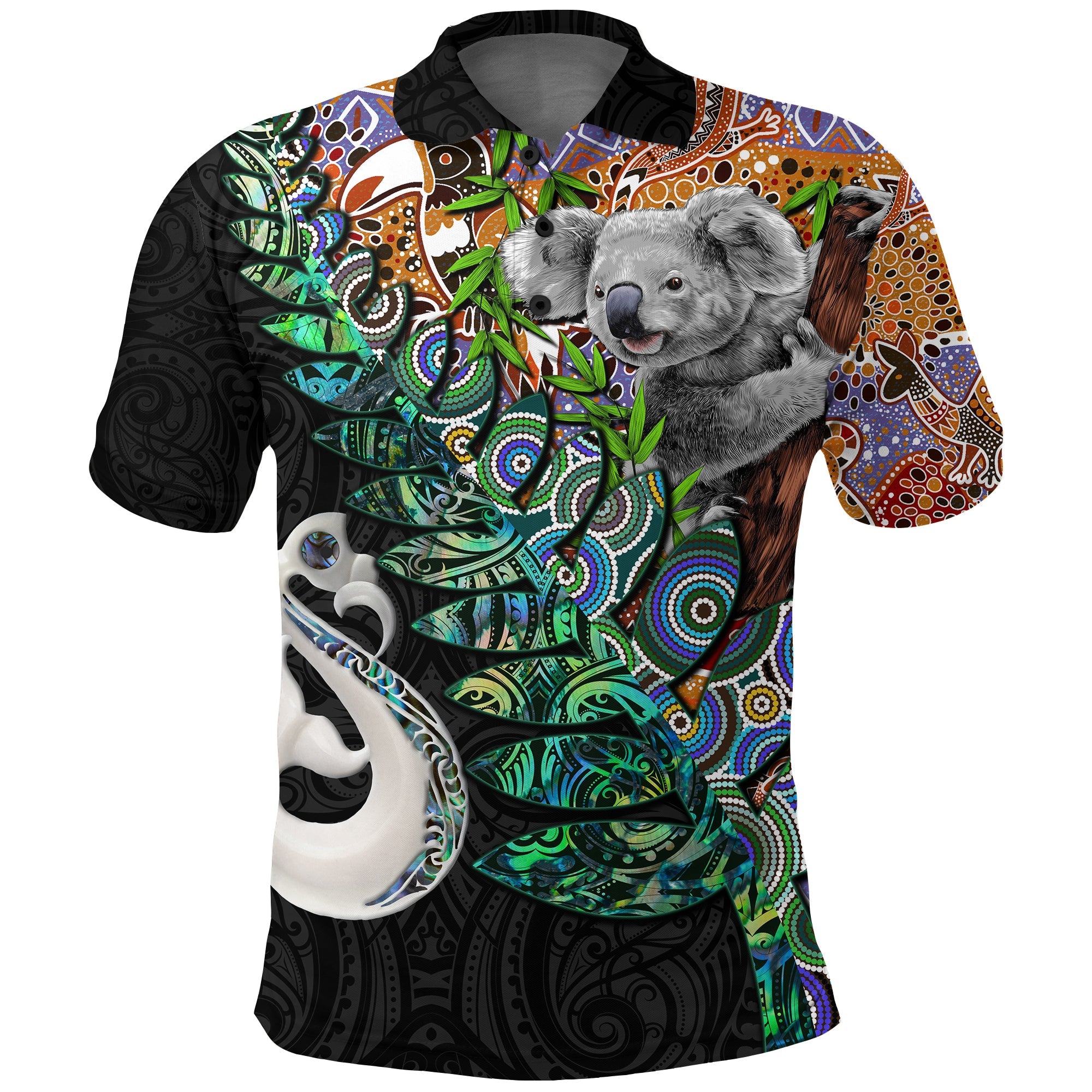 new-zealand-maori-manaia-and-australian-aboriginal-koala-polo-shirt