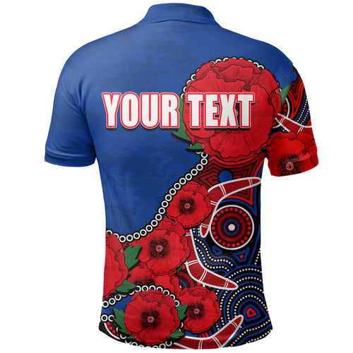 custom-personalised-anzac-day-nrl-knights-army-mix-aboriginal-polo-shirt