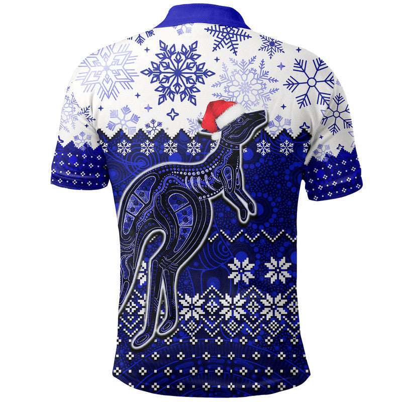 aboriginal-christmas-2022-kangaroo-polo-shirt-blue-style