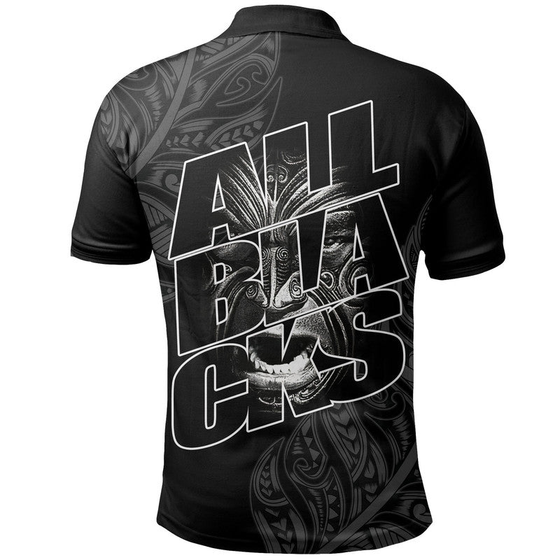 maori-face-tattoo-all-black-rugby-polo-shirt