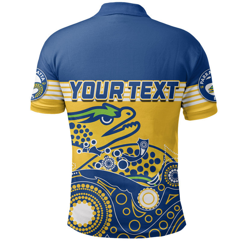 custom-personalised-eels-rugby-polo-shirt-aboriginal-simple