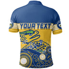 custom-personalised-eels-rugby-polo-shirt-aboriginal-simple