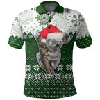 aboriginal-christmas-2022-koala-polo-shirt-green-style