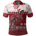 aboriginal-christmas-2022-kangaroo-polo-shirt-red-style
