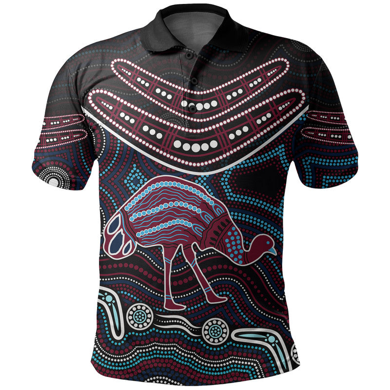 custom-personalised-emu-aboriginal-boomerang-polo-shirt-no4