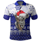 aboriginal-christmas-2022-koala-polo-shirt-blue-style