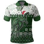 aboriginal-christmas-2022-kangaroo-polo-shirt-green-style