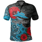 custom-personalised-anzac-day-nrl-sharks-army-mix-aboriginal-polo-shirt
