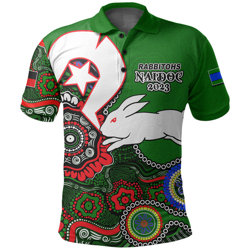 rabbbitohs-rugby-polo-shirt-naidoc-2023-patterns