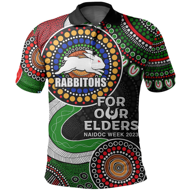 rabbbitohs-rugby-polo-shirt-naidoc-2023-aboriginal