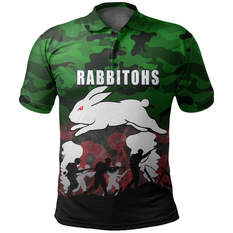 custom-personalised-nrl-anzac-day-polo-shirt-rabbbitohs-army-style