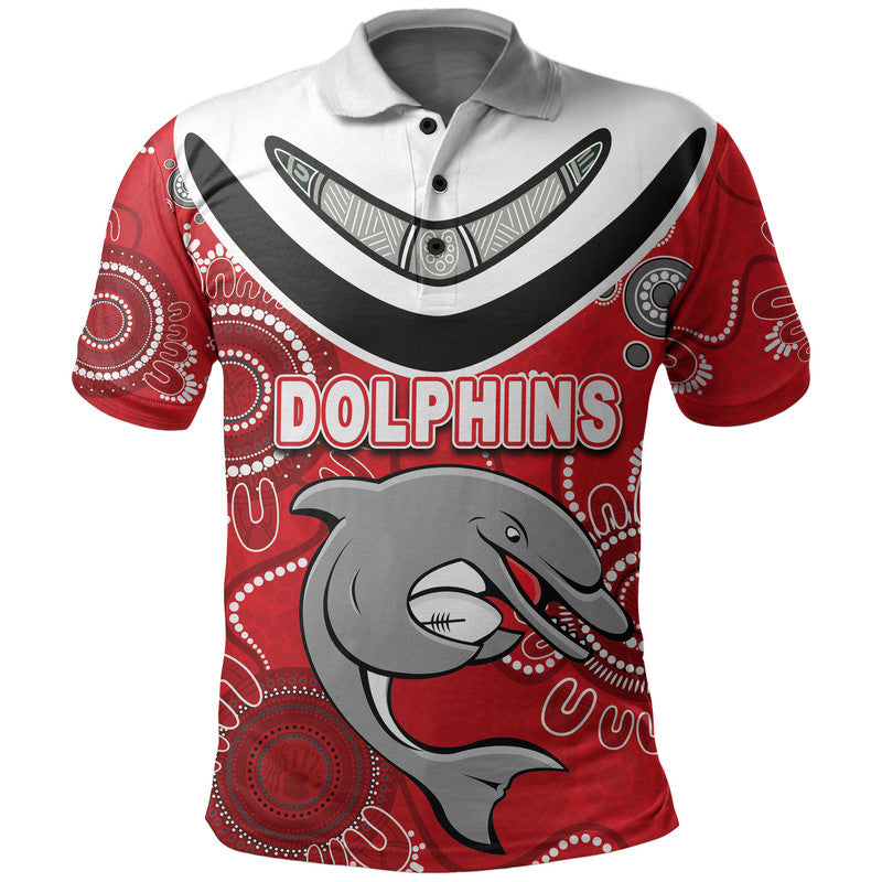 custom-personalised-dolphins-rugby-aboriginal-boomerang-polo-shirt
