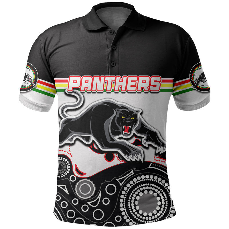 custom-personalised-panthers-rugby-polo-shirt-aboriginal-simple