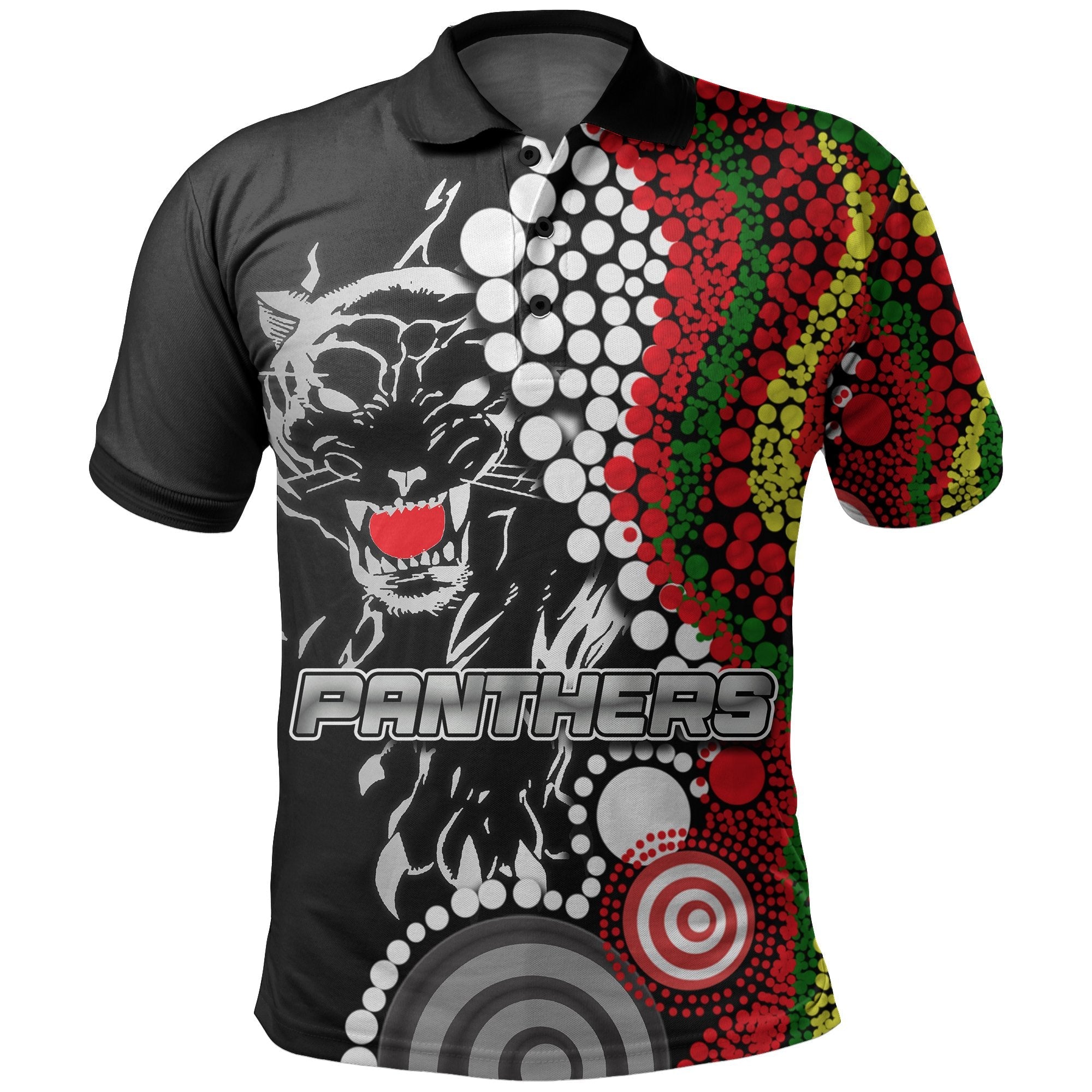 panthers-polo-shirt-aboriginal-dots-3