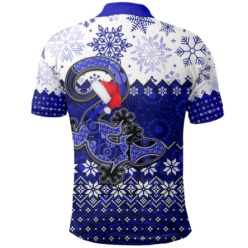 aboriginal-christmas-2022-lizard-polo-shirt-blue-style