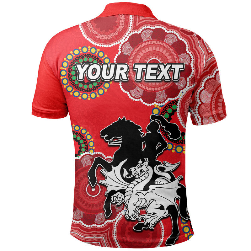 custom-personalised-dragons-rugby-aboriginal-vibe-polo-shirt-red