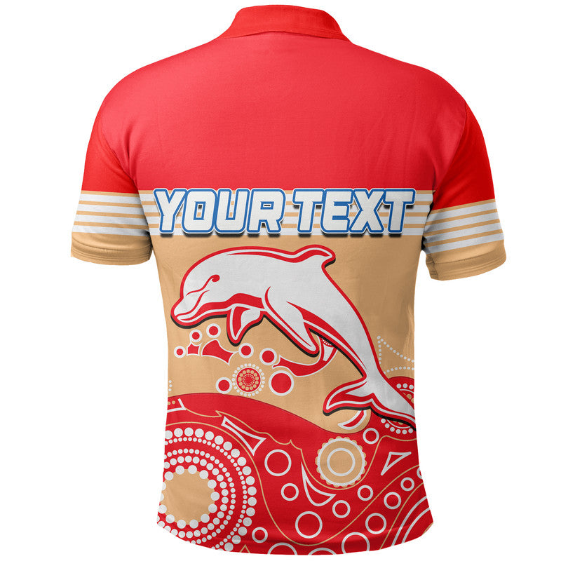 custom-personalised-dolphins-rugby-polo-shirt-aboriginal-simple