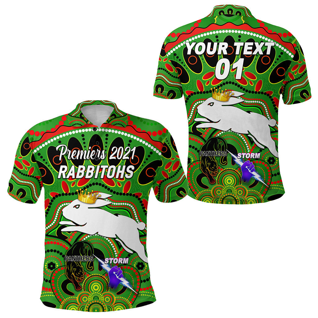 custom-personalised-south-sydney-rabbitohs-polo-shirt-2021-indigenous-premiers-the-king-green-custom-text-and-number