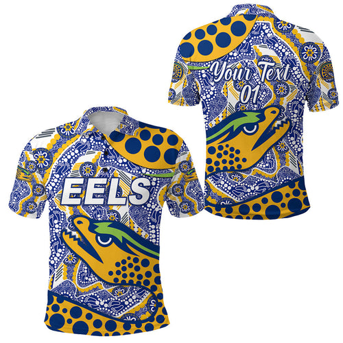 custom-personalised-parramatta-eels-polo-shirt-2021-indigenous-simple-style-blue-custom-text-and-number