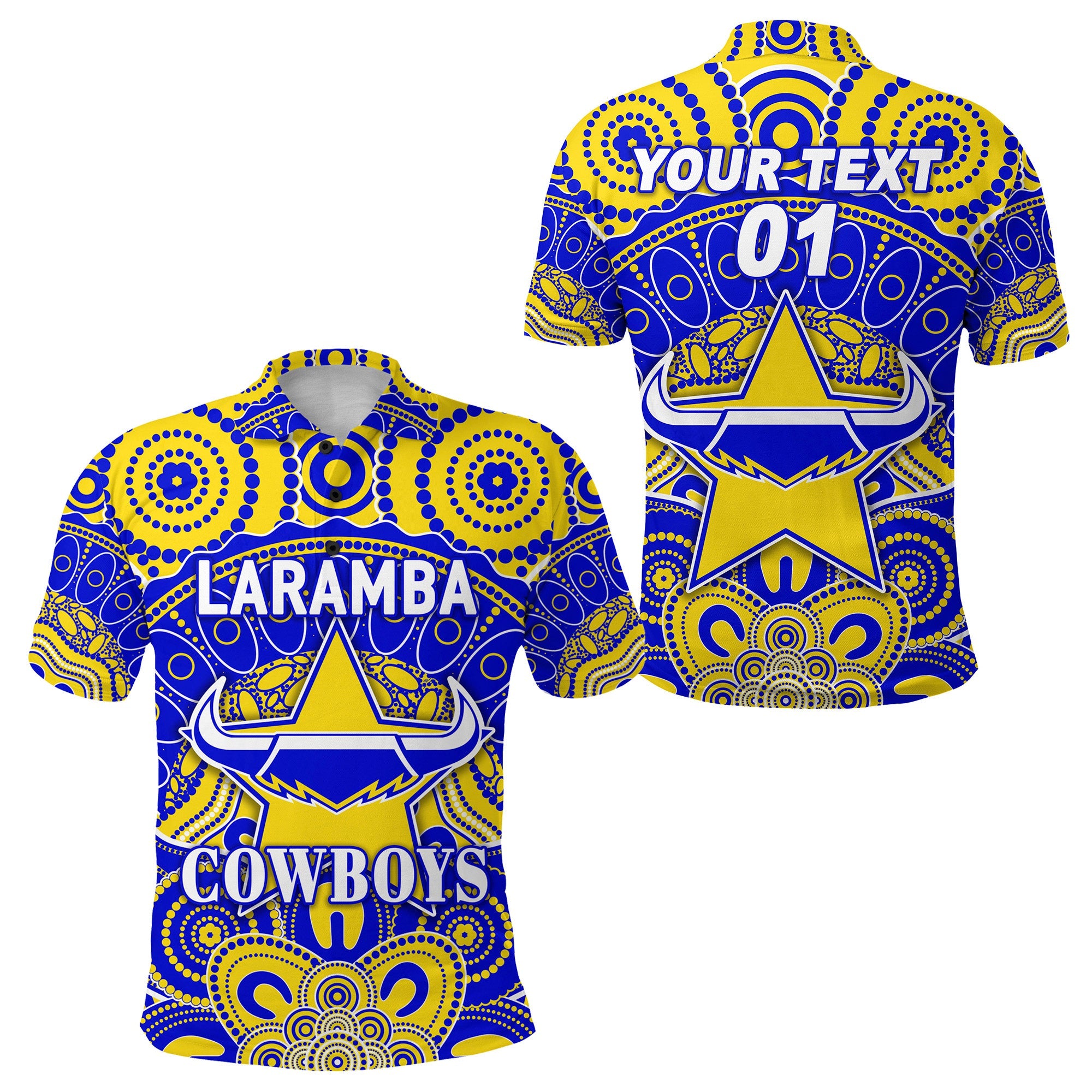custom-personalised-laramba-cowboys-football-club-polo-shirt-indigenous-style-custom-text-and-number
