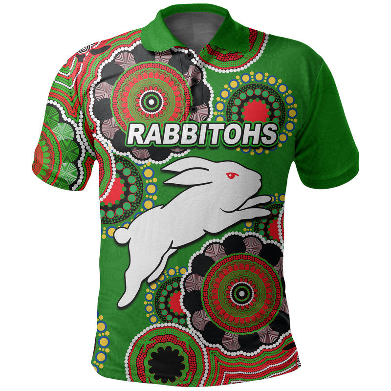 custom-personalised-rabbitohs-rugby-aboriginal-vibe-polo-shirt