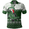 aboriginal-christmas-2022-lizard-polo-shirt-green-style